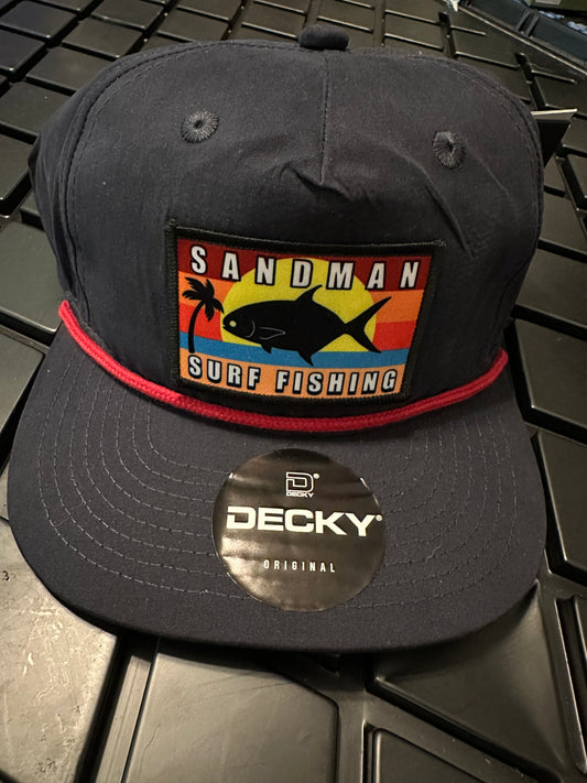 Red rope Navy (Decky)Patch Hat