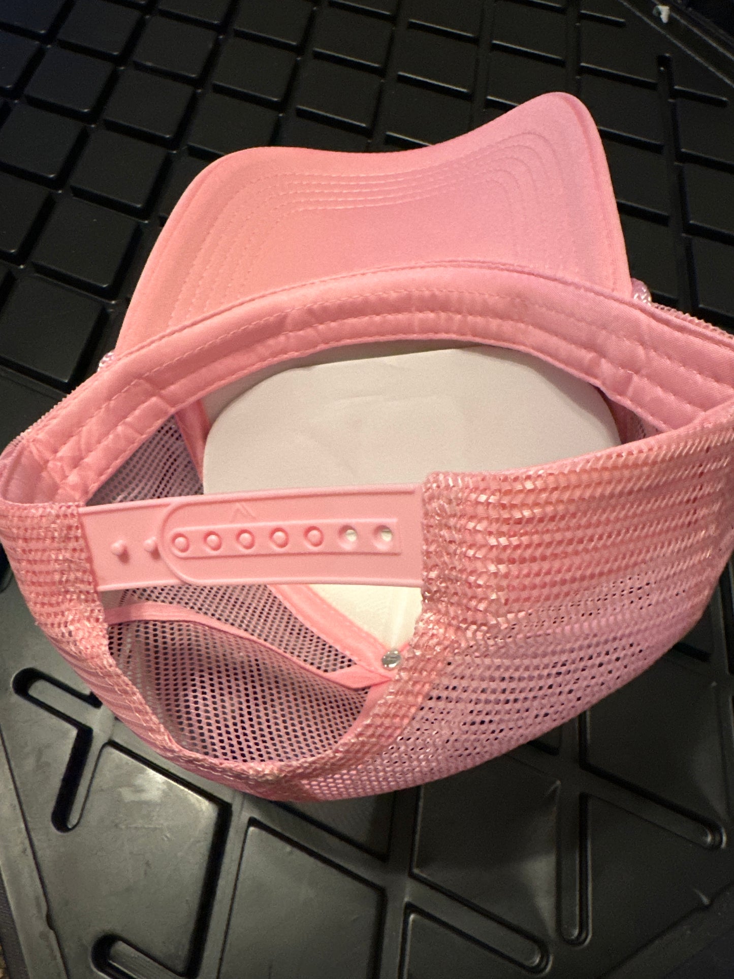 Pink rope Trucker hat “Reel Cute”