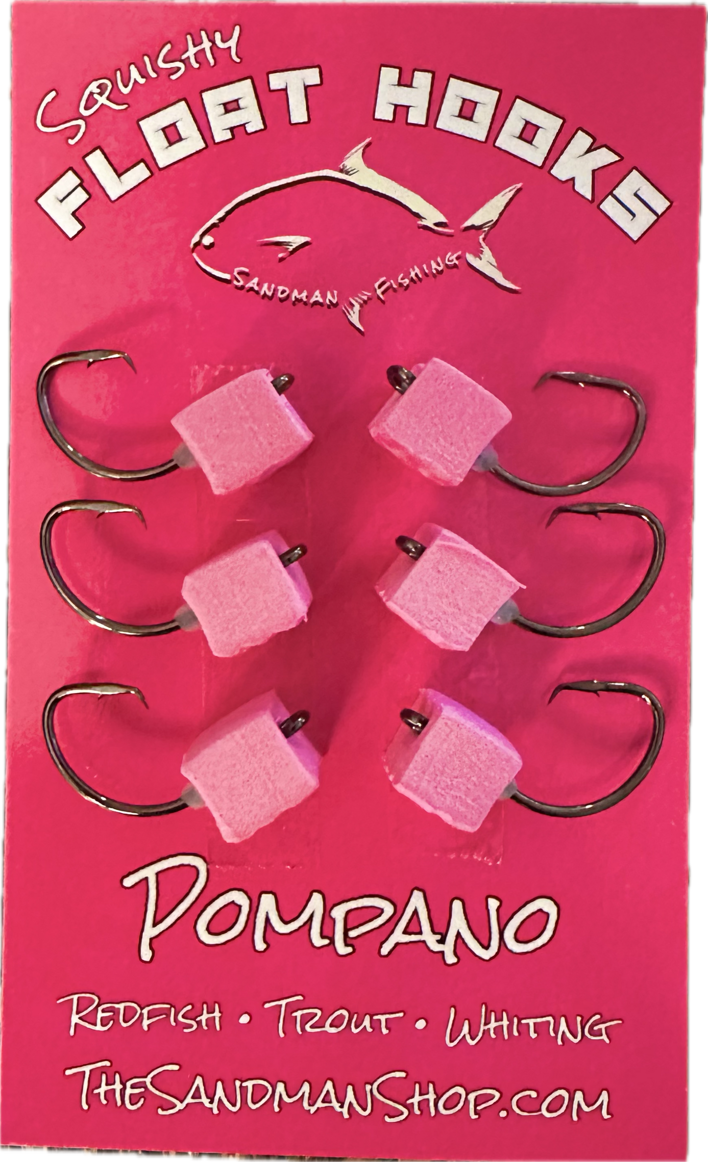 Pink small Float hooks 6 pack