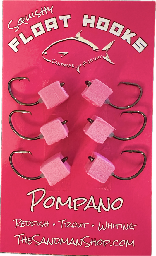 Pink small Float hooks 6 pack