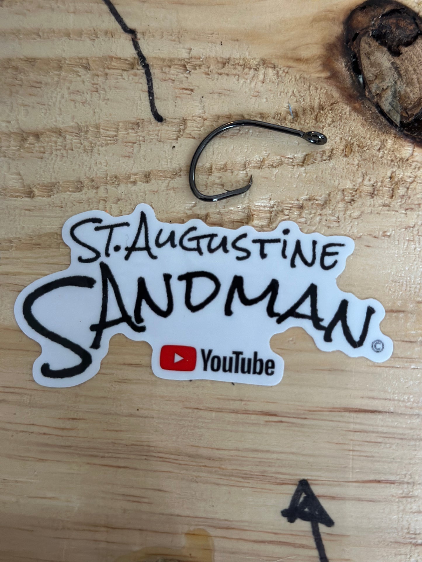 3” St. Augustine Sandman vinyl sticker