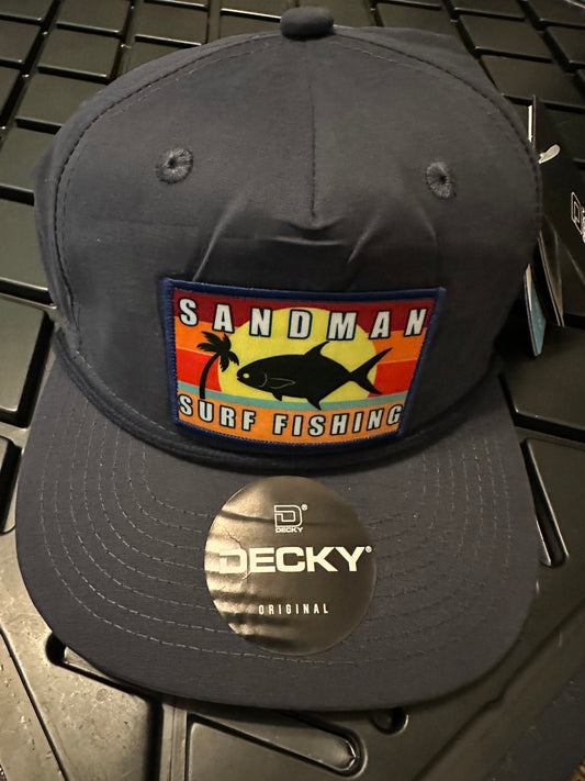 Patch Navy flat bill Rope Hat (Decky)